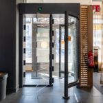 Full-Height Turnstile GT5 in operation — three-rotor anti-tailgating geometry